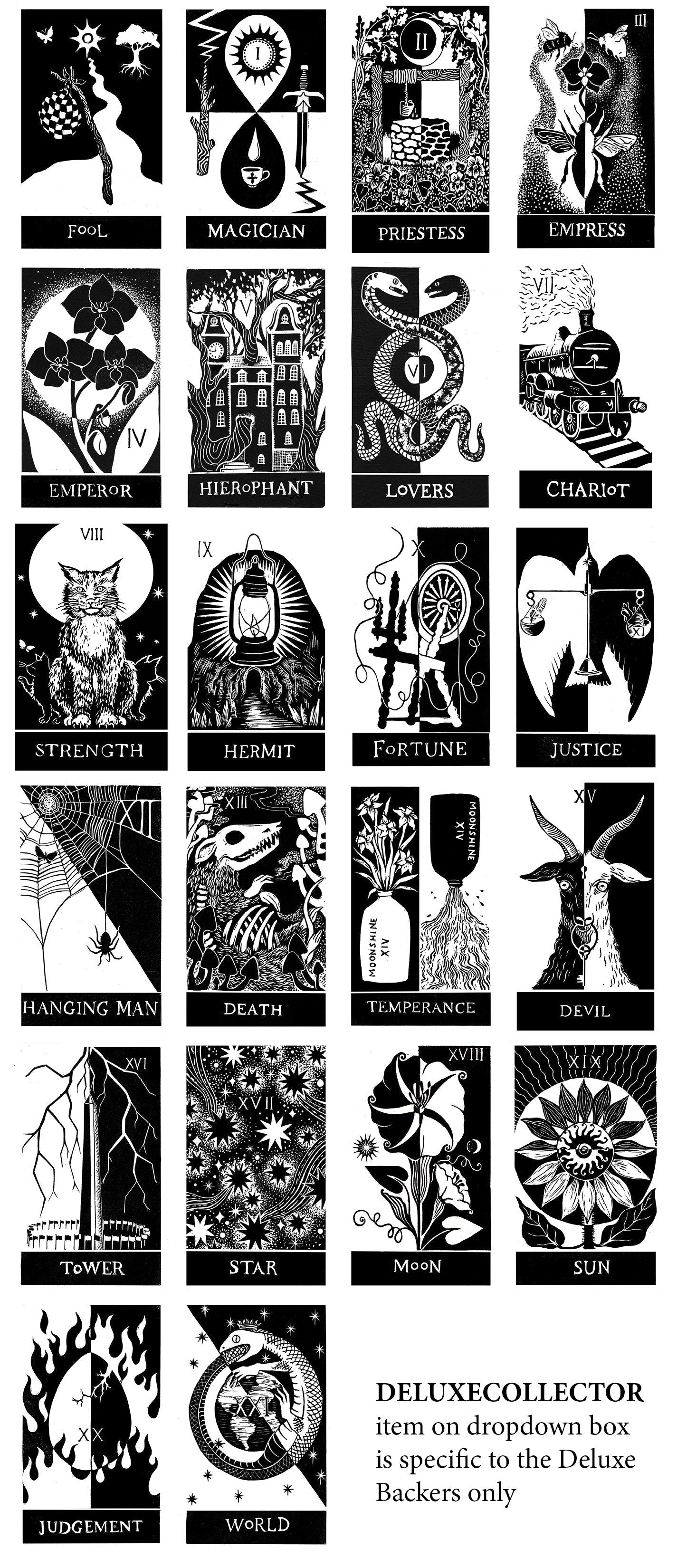 Major Arcana Tarot Designs