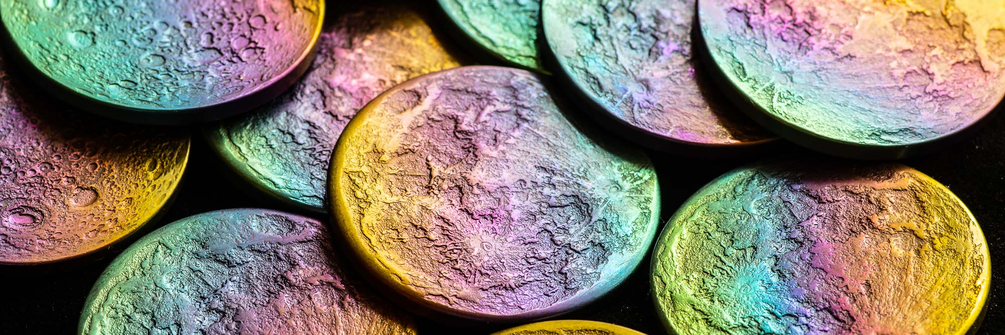 Rainbow Moon Coins by Shire Post Mint