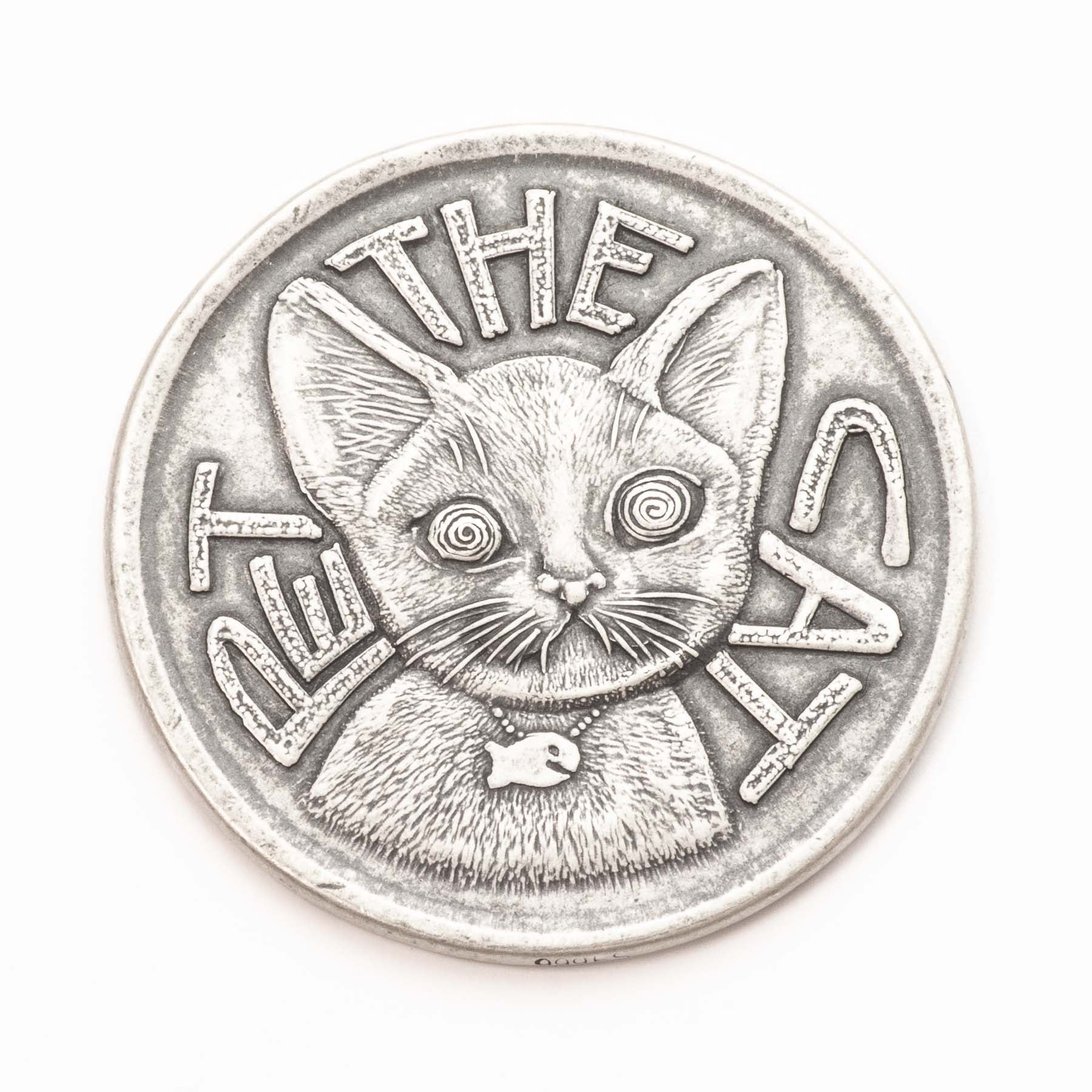 Pet the Cat / Flip Again Silver Decision Maker Coin