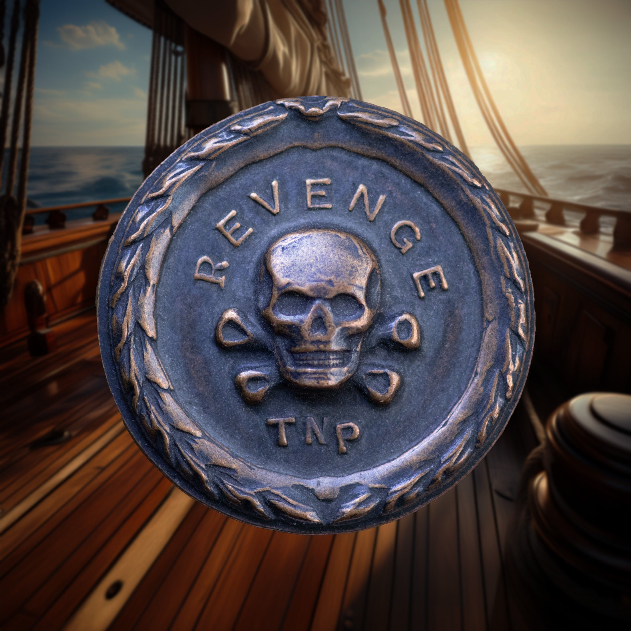 Pirate Roberts Coin in Solid Copper
