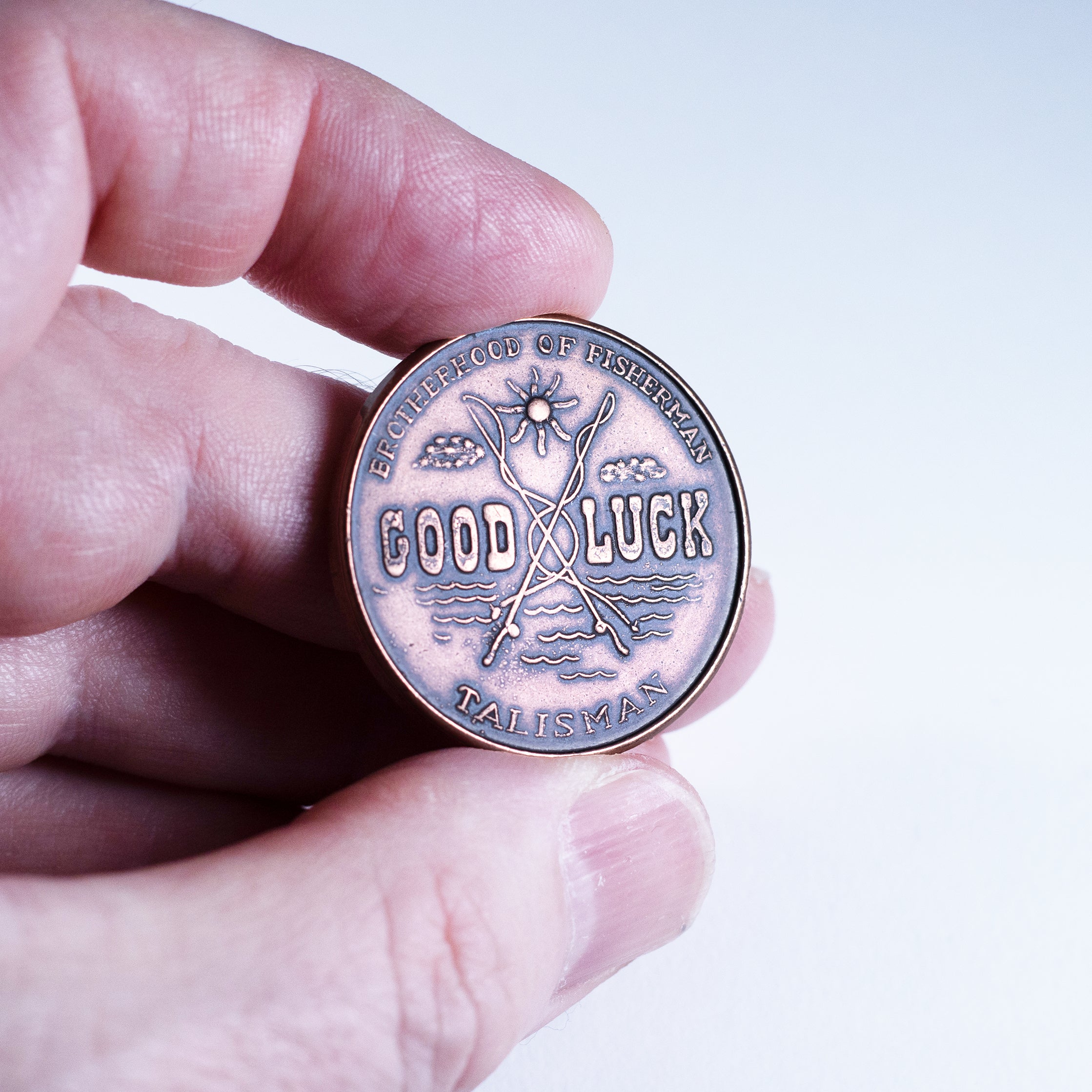 Shire Post Mint Copper Lucky Brotherhood of Fishermen Talisman
