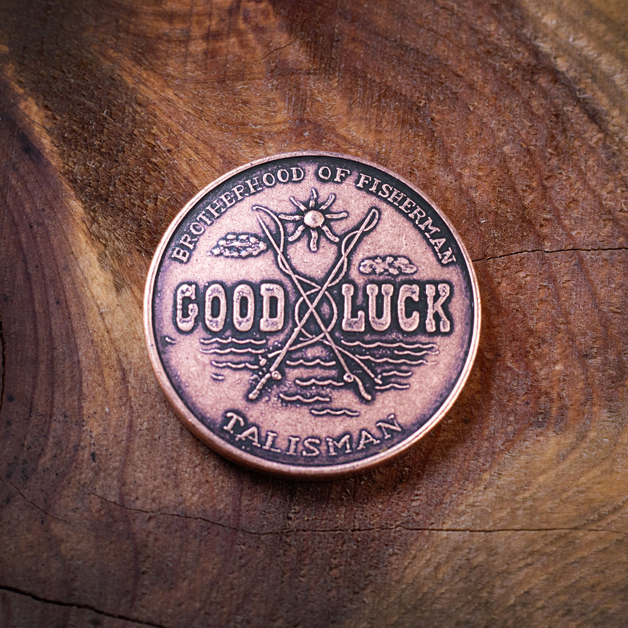 Shire Post Mint Copper Lucky Brotherhood of Fishermen Talisman