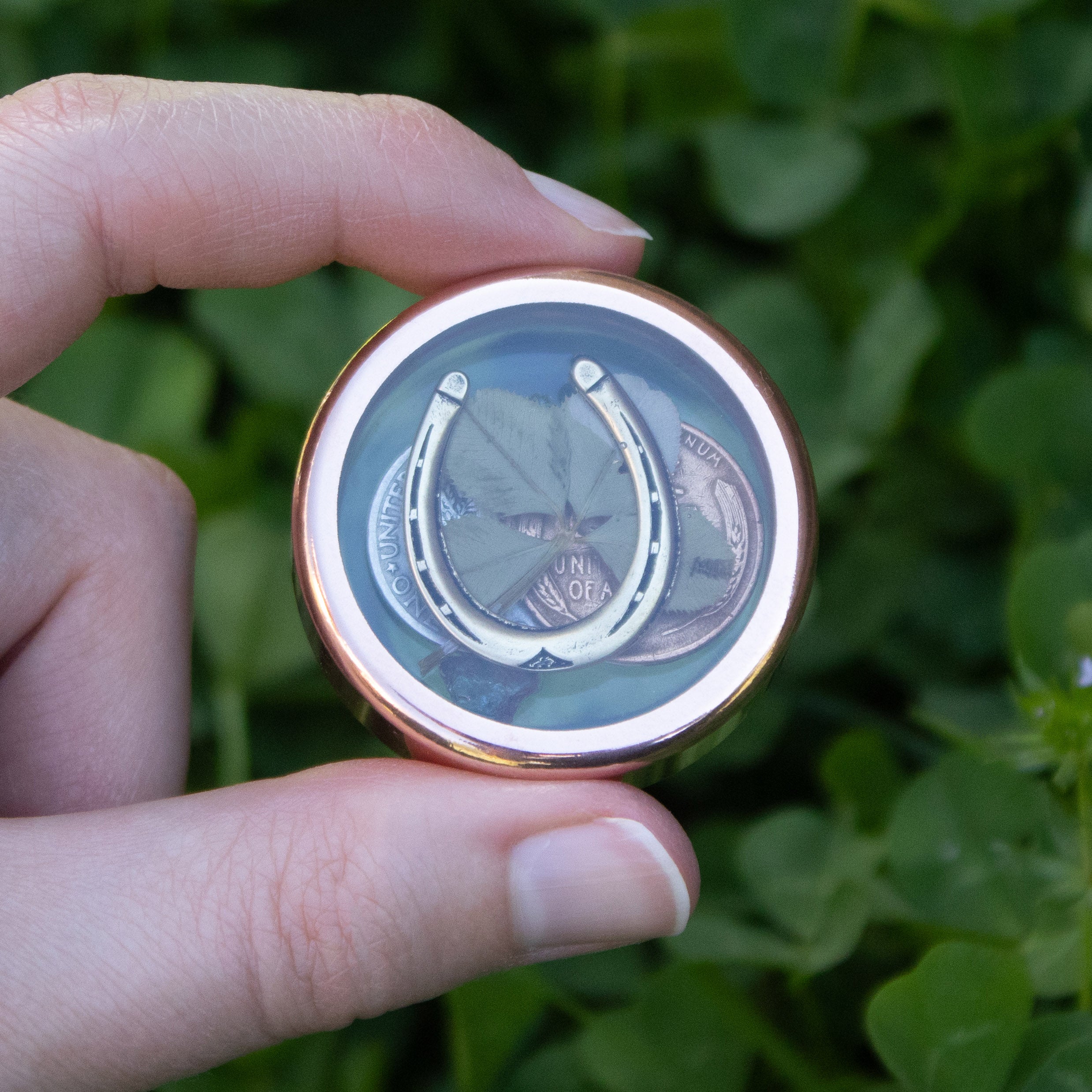 Extremely Lucky Coin | 4 Leaf Clover