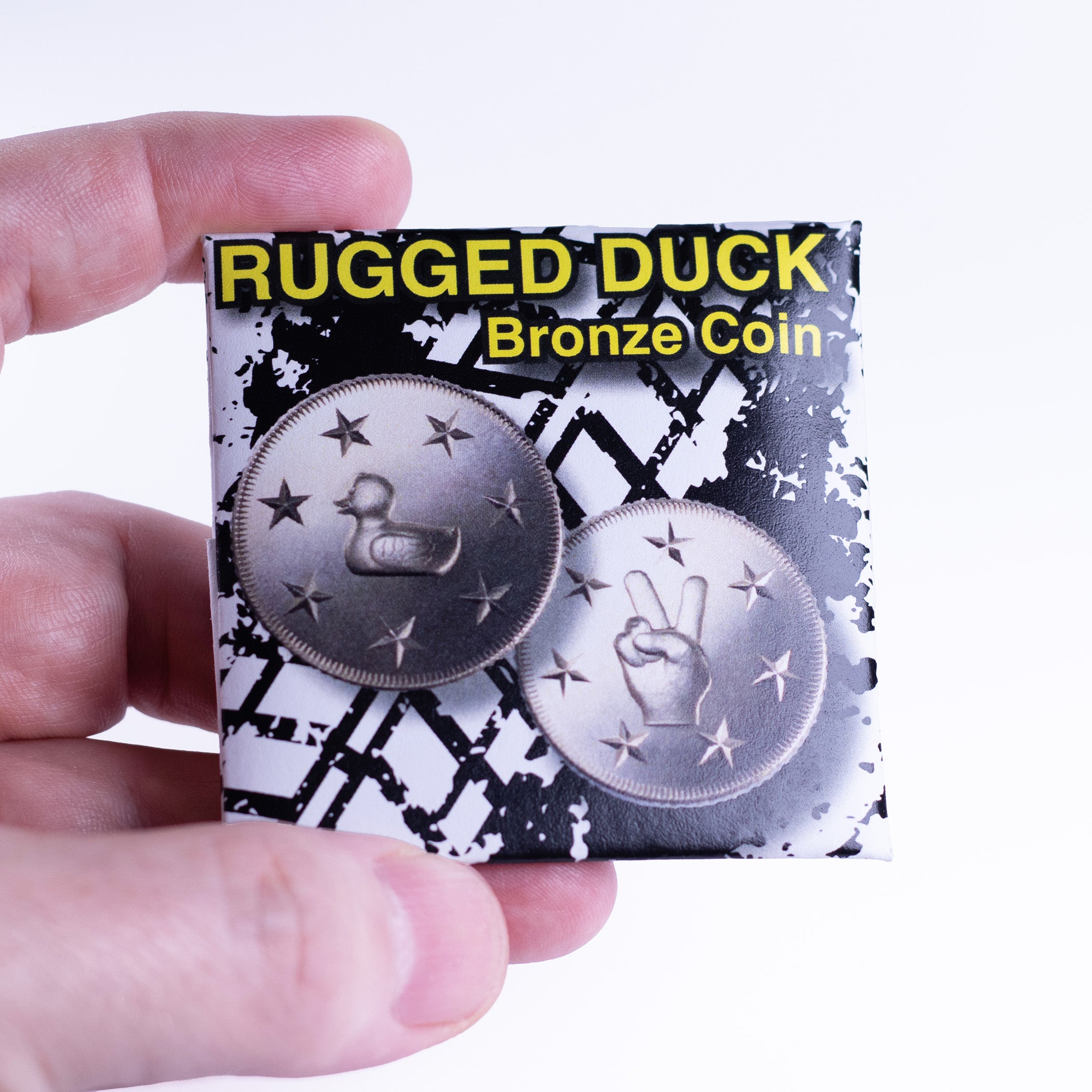 Rugged Lucky Duck Coin in Bronze