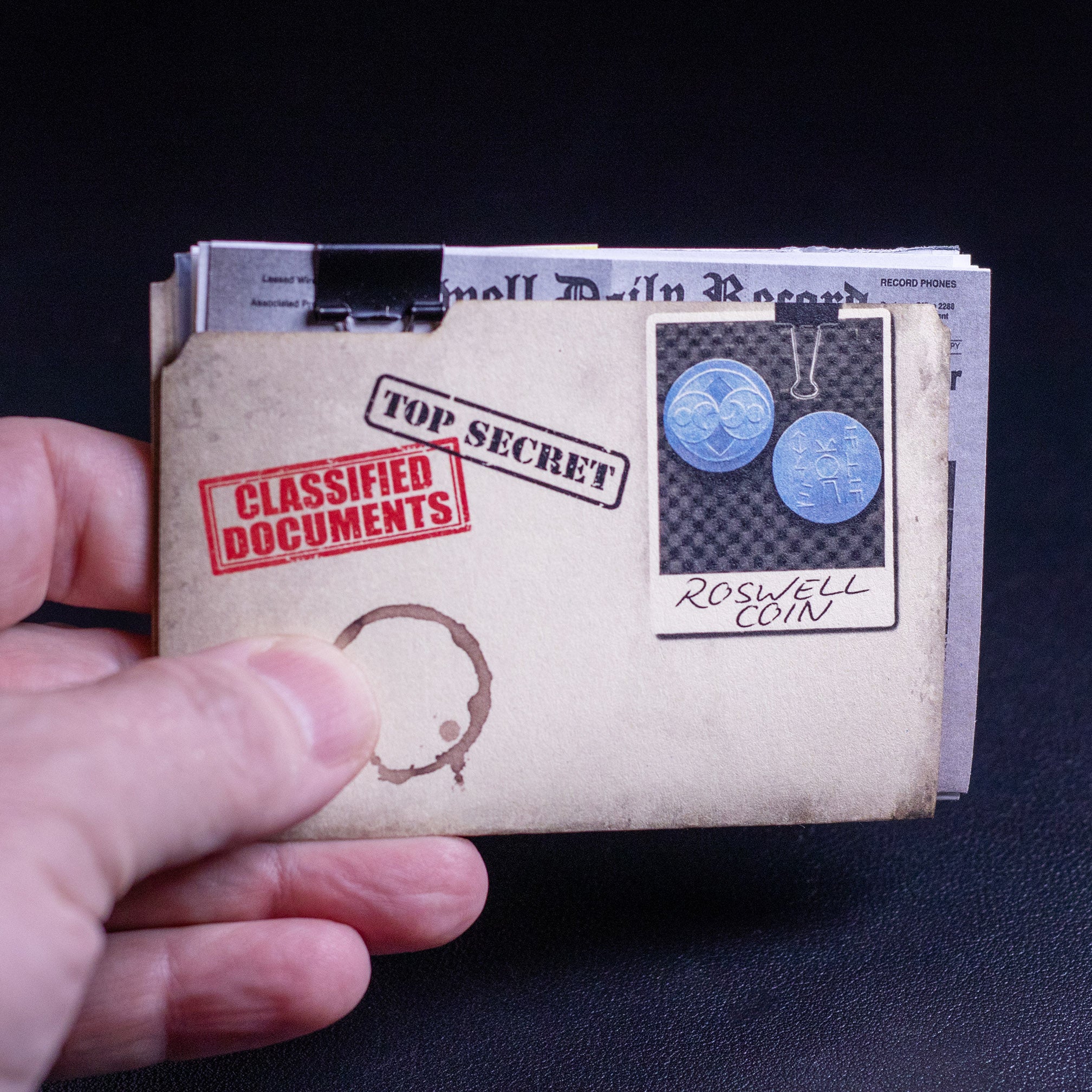 Blue Roswell Coin - Alien Artifact