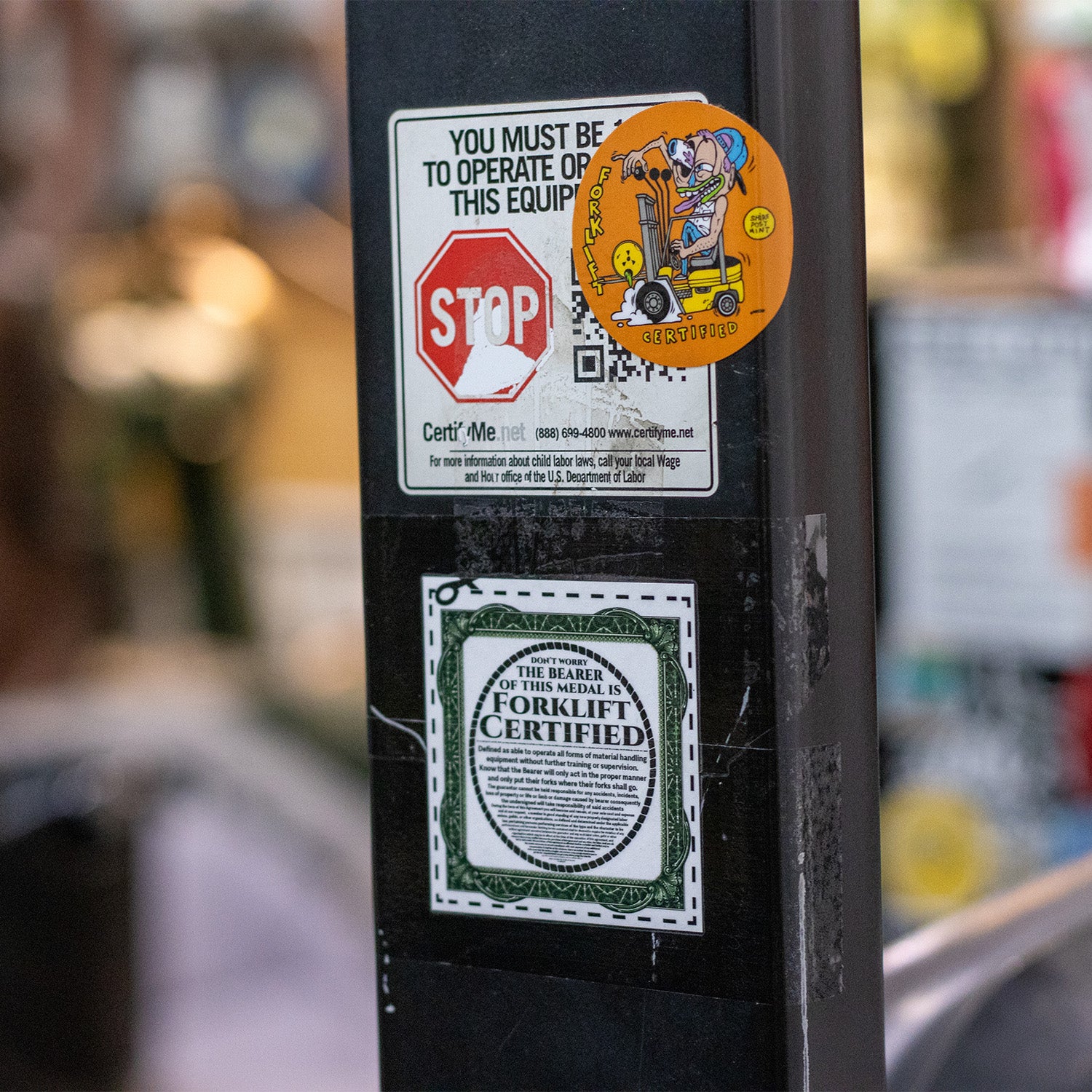 Forklift Certified Sticker
