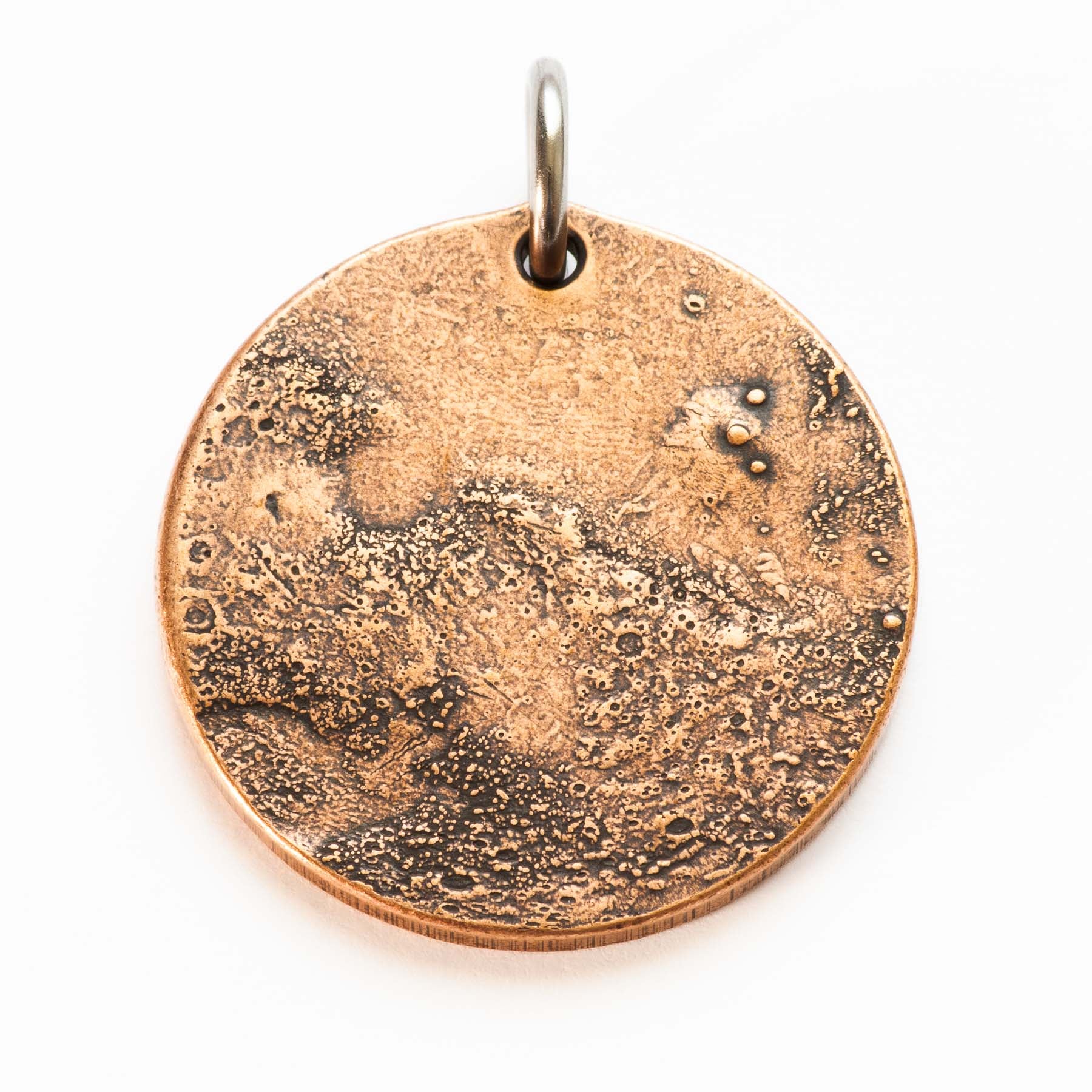 Mars red planet martian olympus valles marineris pendant reverse | Shire Post Mint