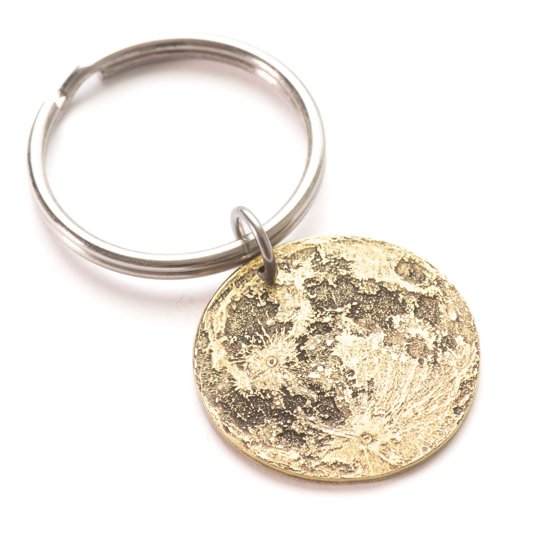 Harvest Moon Brass Necklace - 1" Pendant or Charm