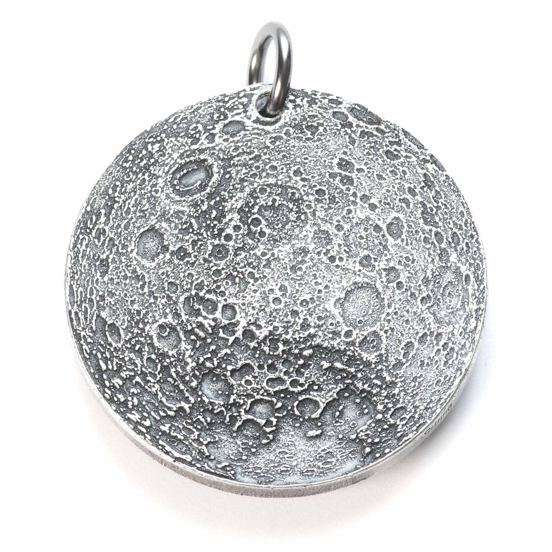 Fine Silver Supermoon Necklace Pendant Charm by Shire Post Mint 999 FS