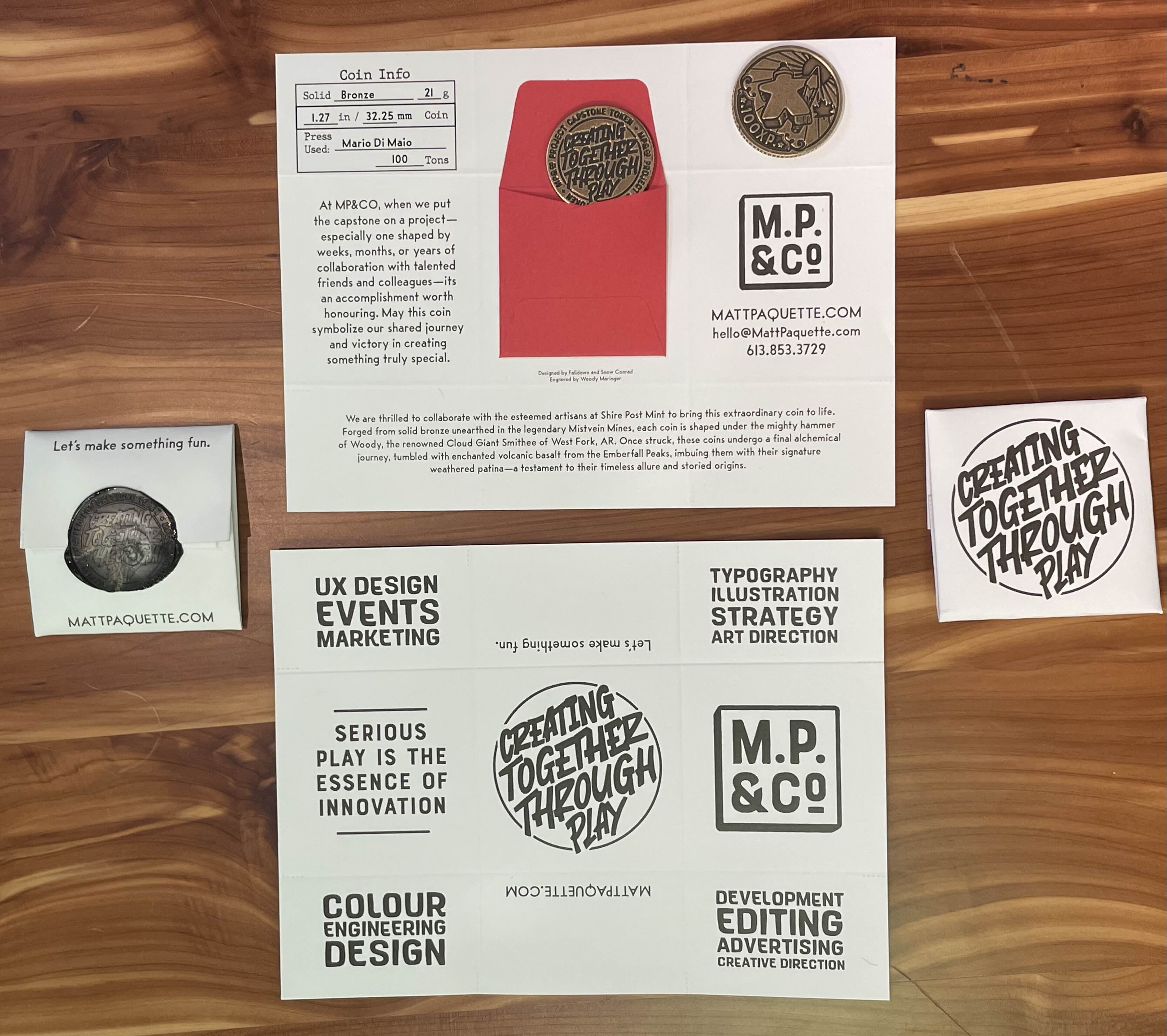 MP&Co Thin Token w/Meeple Custom Contact