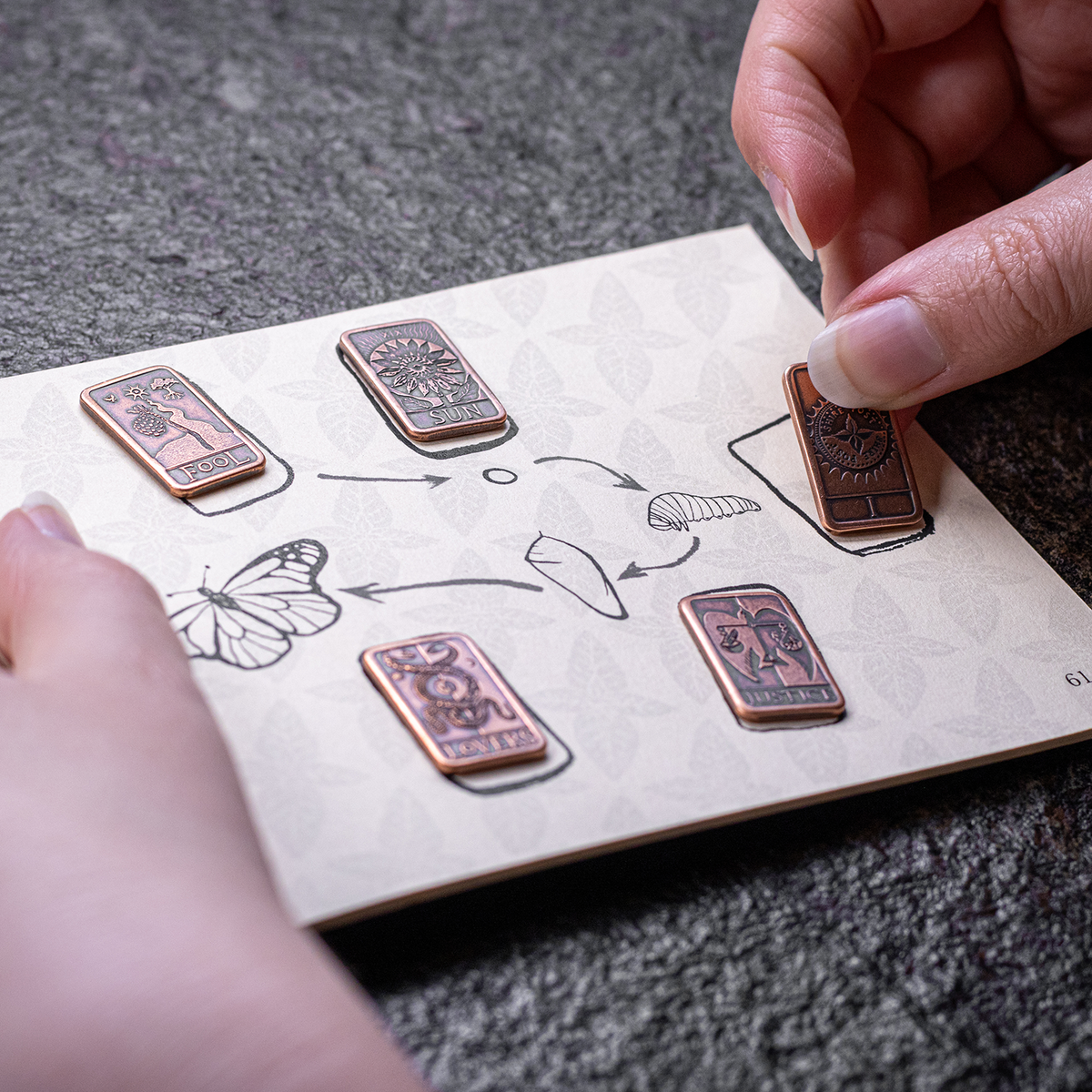 The Mint Tarot - 78-Coin Copper Tarot Set