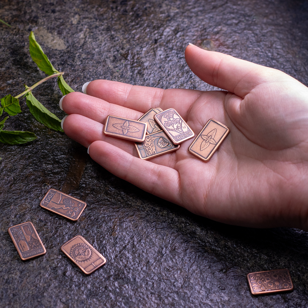 The Mint Tarot - 78-Coin Copper Tarot Set
