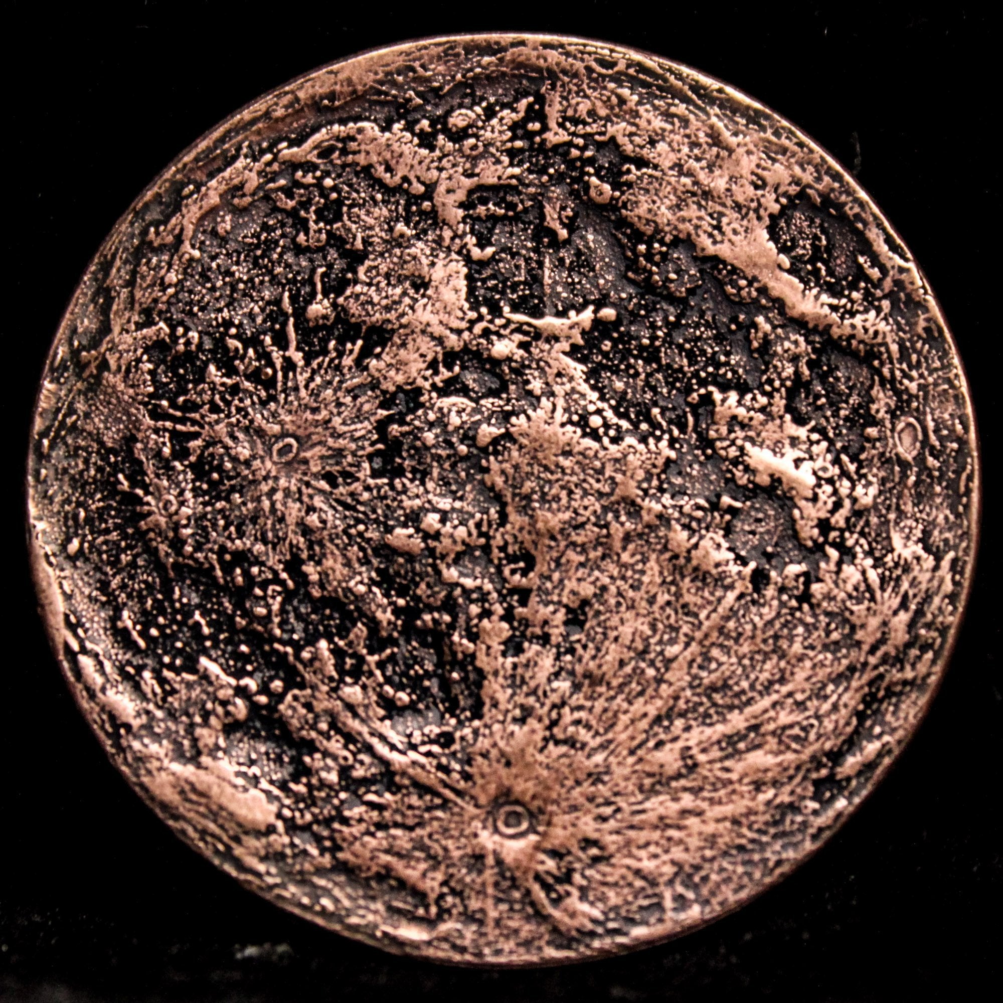 Blood Moon Copper Coin - 1 in / 26 mm