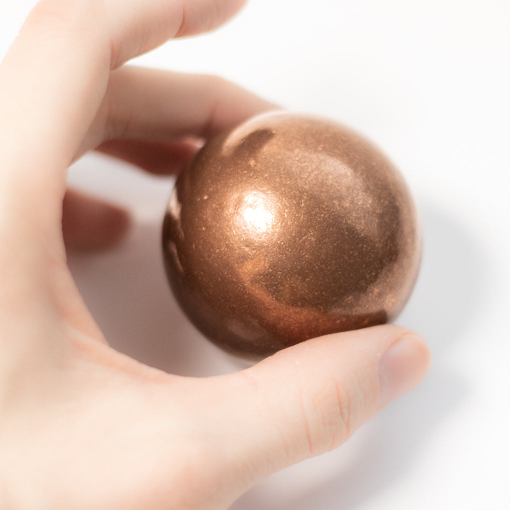 Copper Orb - 2.25" Sphere - 1.75 lb