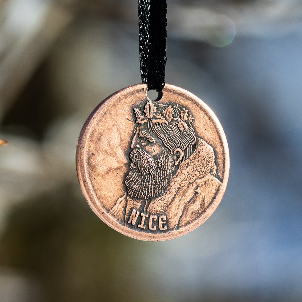 Naughty or Nice Copper Ornament