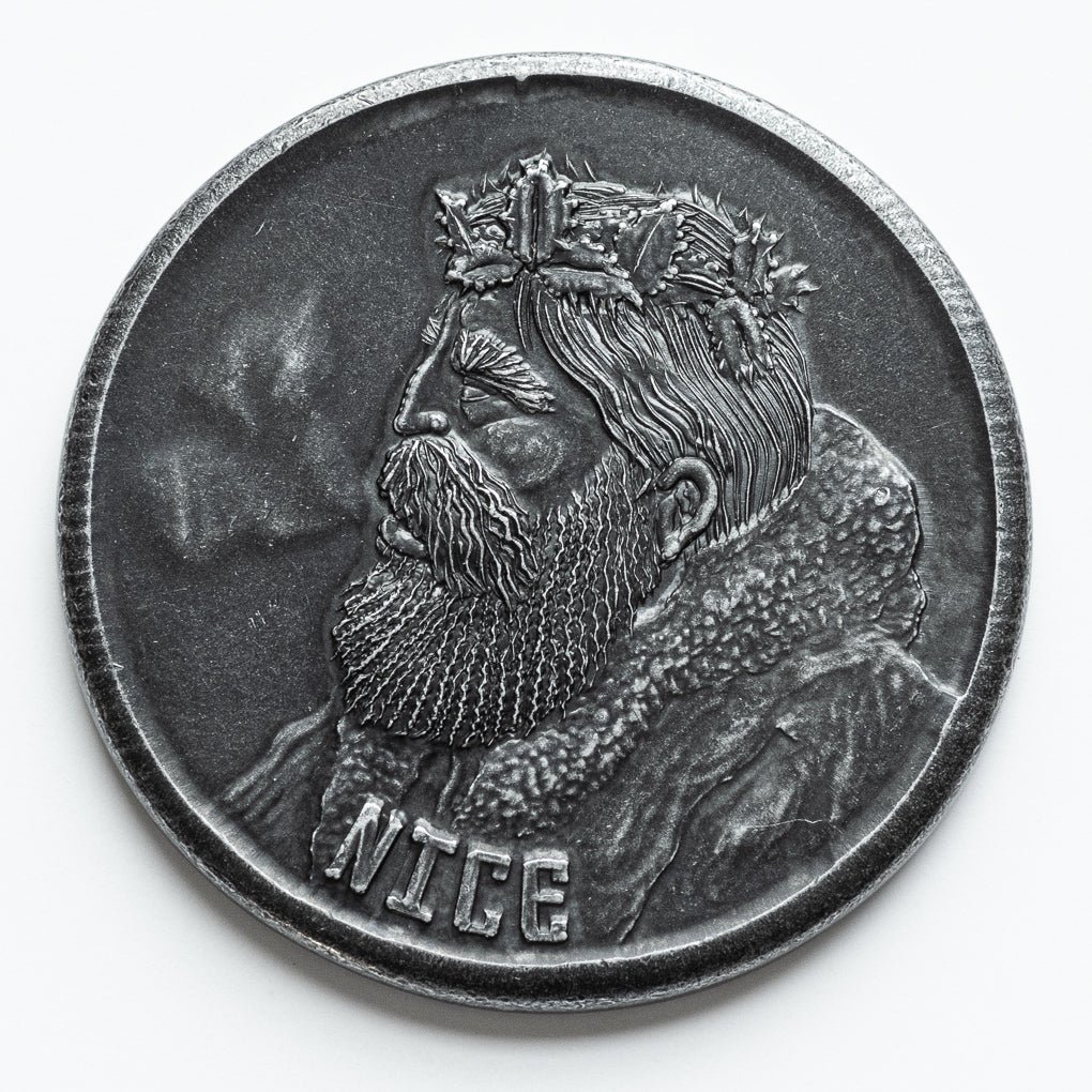 Naughty or Nice Decision Maker - Krampus Black Iron Coin