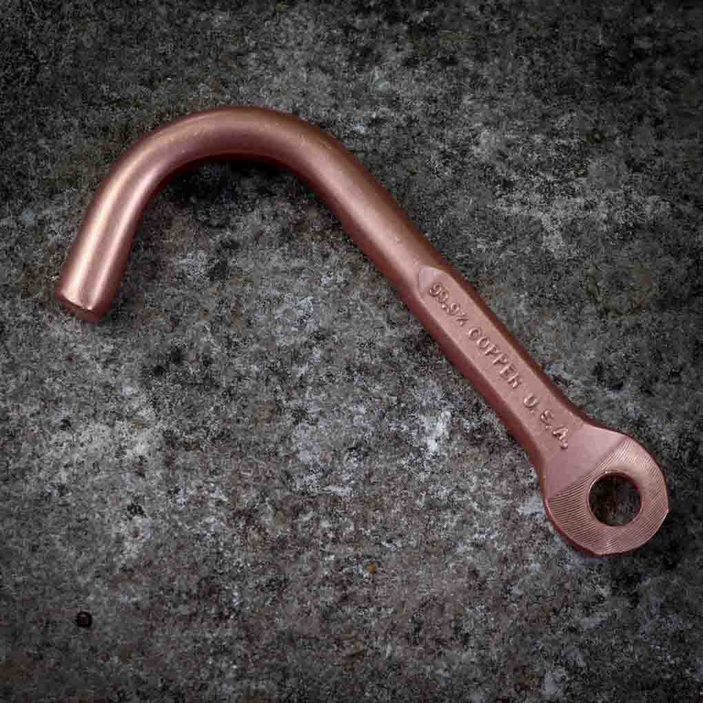 Door Hook - 99.9% Pure Copper Antimicrobial Door Opener Keychain | Shire Post Mint Gifts