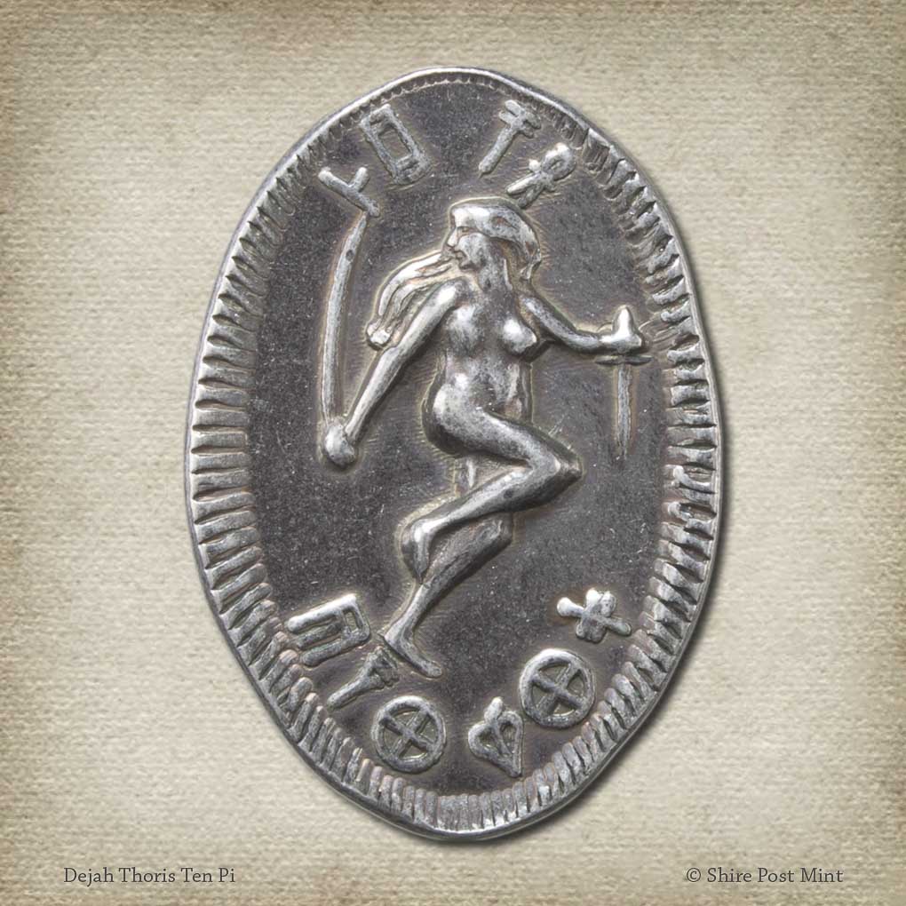 Dejah Thoris Silver Ten Pi - John Carter of Mars | Shire Post Mint