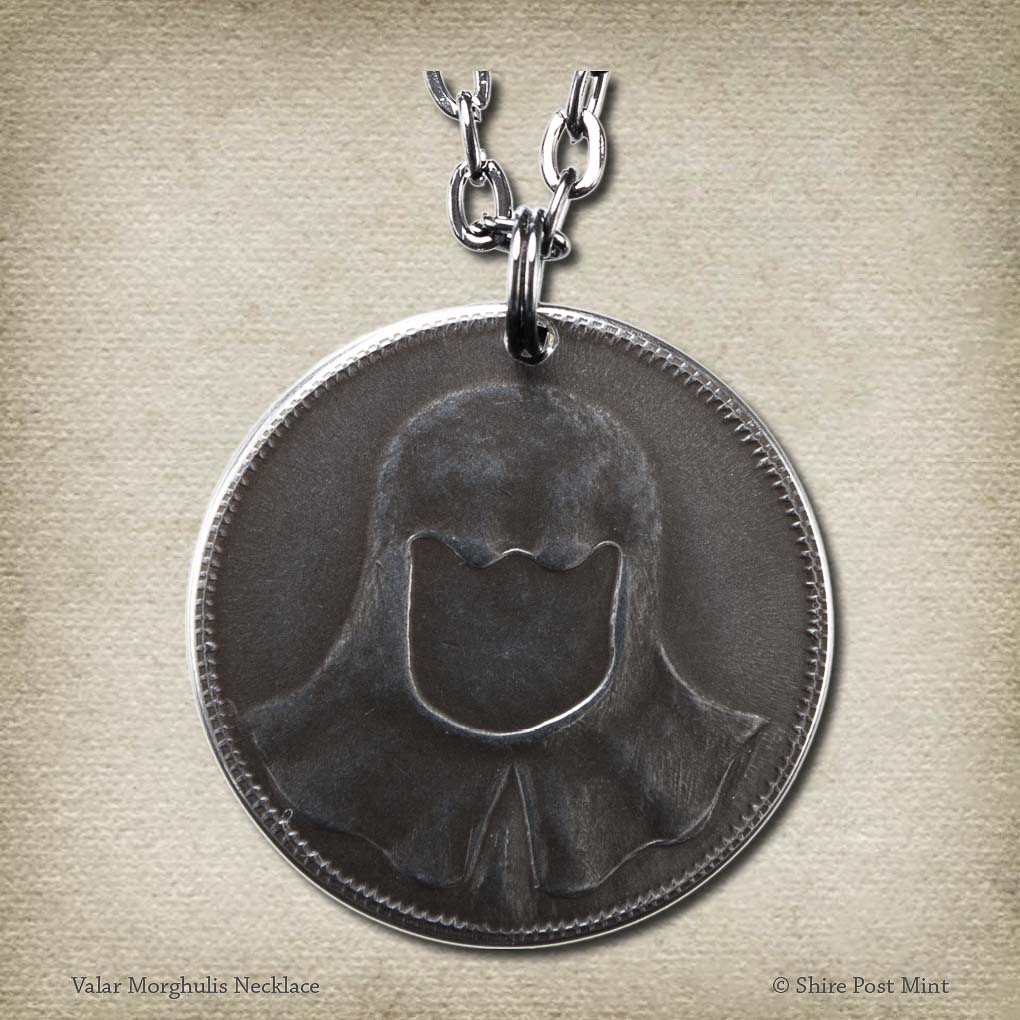 Valar Morghulis Necklace Arya Faceless Man Jewelry | Game of Thrones | ASOIAF | Shire Post Mint Gifts