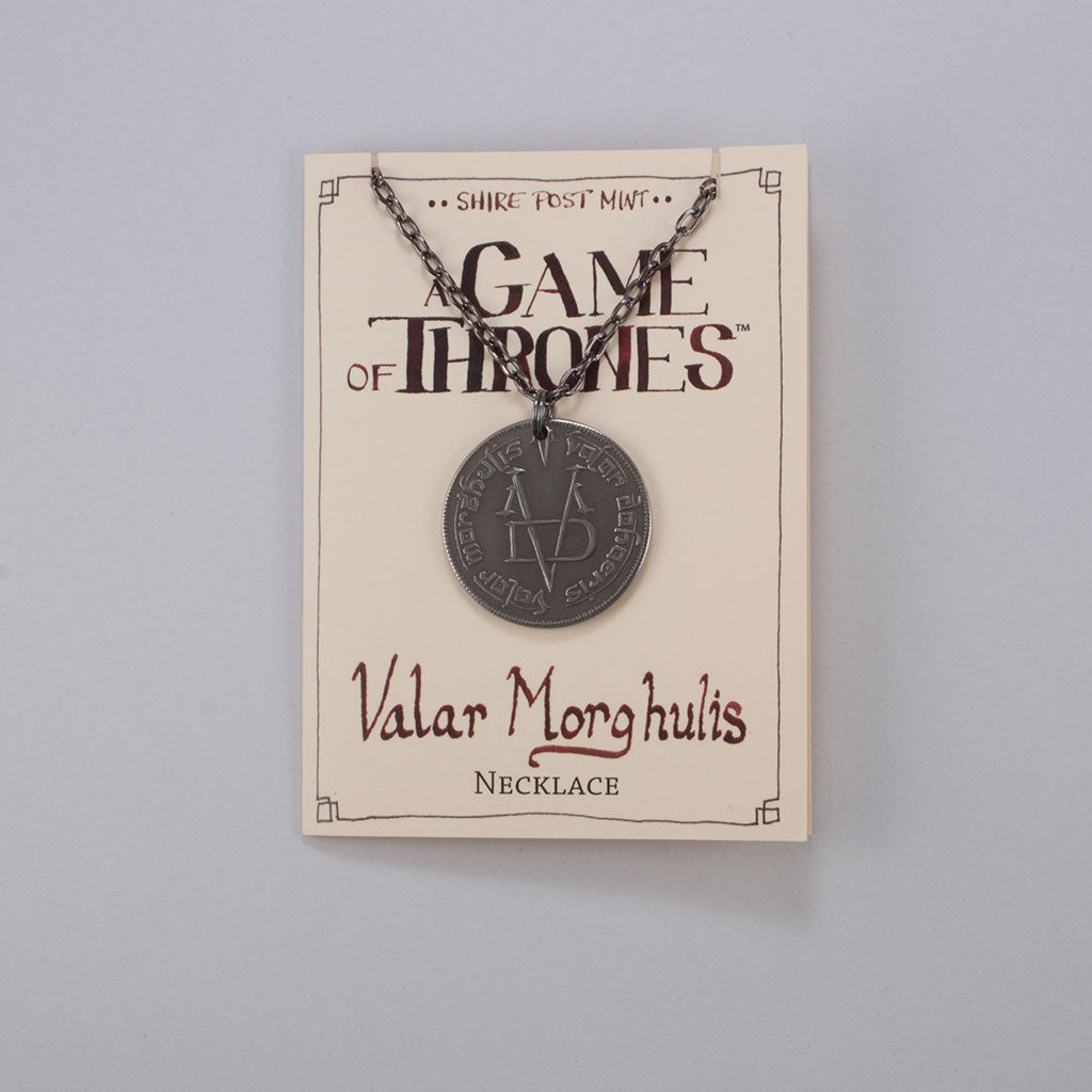 Valar Morghulis Necklace Arya Faceless Man Jewelry | Game of Thrones | ASOIAF | Shire Post Mint Gifts