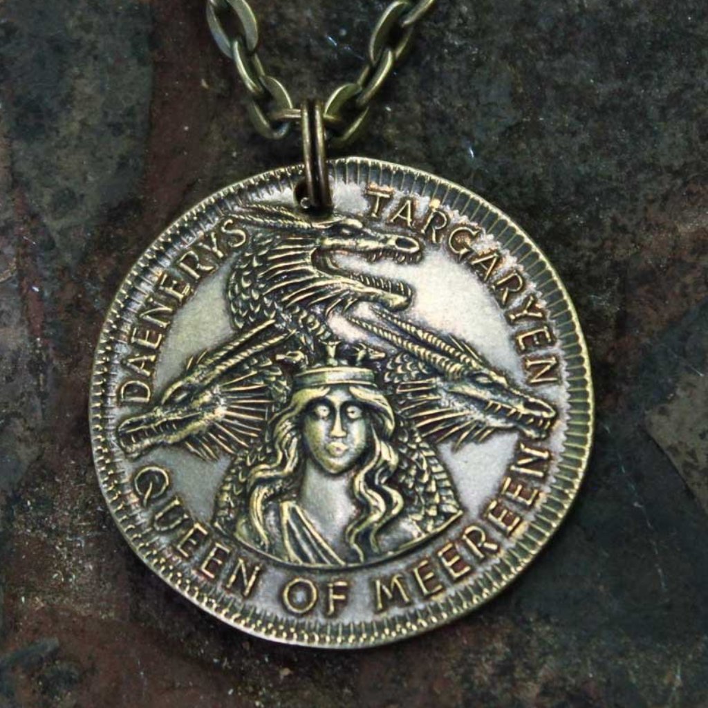 Daenerys Targaryen Chained Mark of Meereen Necklace | ASOIAF Game of Thrones | Shire Post Mint Gifts