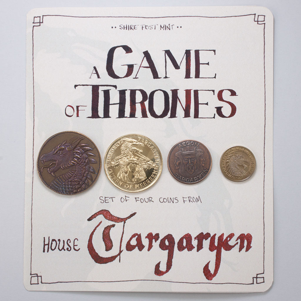 House Targaryen Set of Four Coins