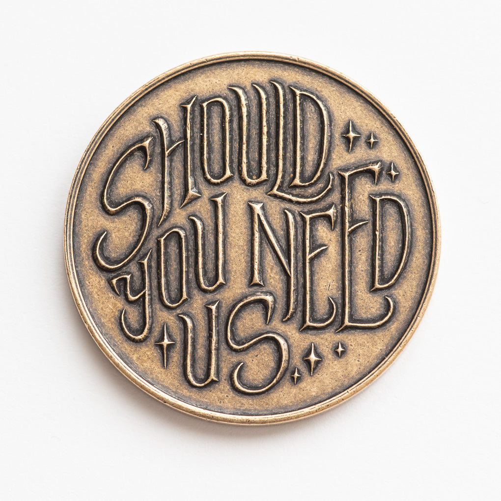 Should You Need Us Bronze Friendship Coin | Jim Henson's Labyrinth | Shire Post Mint Gifts