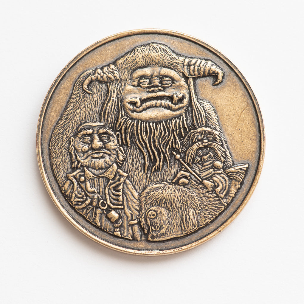 Should You Need Us Bronze Friendship Coin | Jim Henson's Labyrinth | Shire Post Mint Gifts