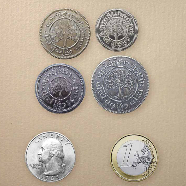 The Hobbit™ Set #2 - The Shire™ Deluxe Set of Four Coins - Silver and Brass
