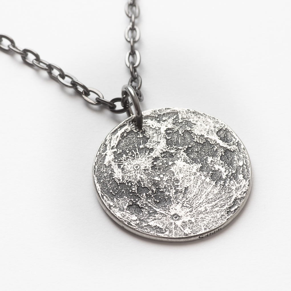 Full Moon Silver Necklace or Charm