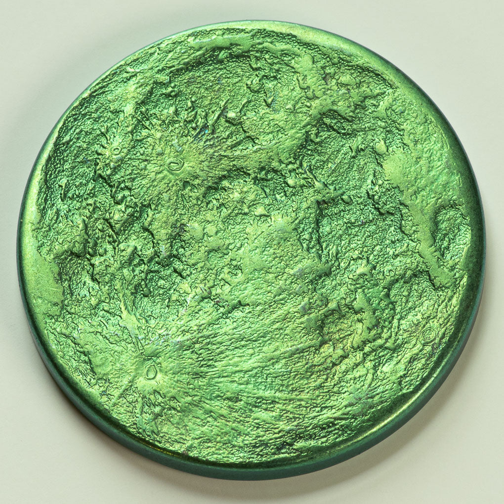 Green Supermoon Coin - Large 1.5" Anodized Niobium