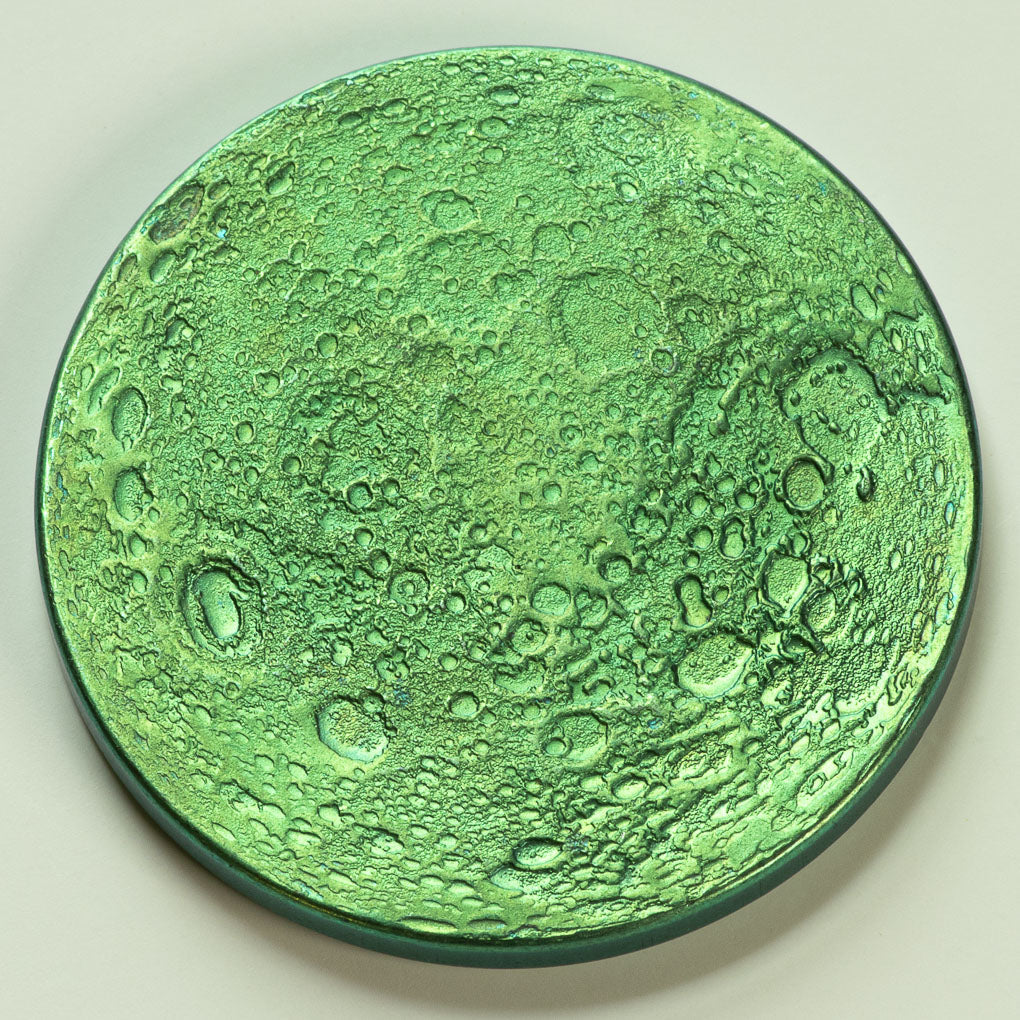 Green Supermoon Coin - Large 1.5" Anodized Niobium