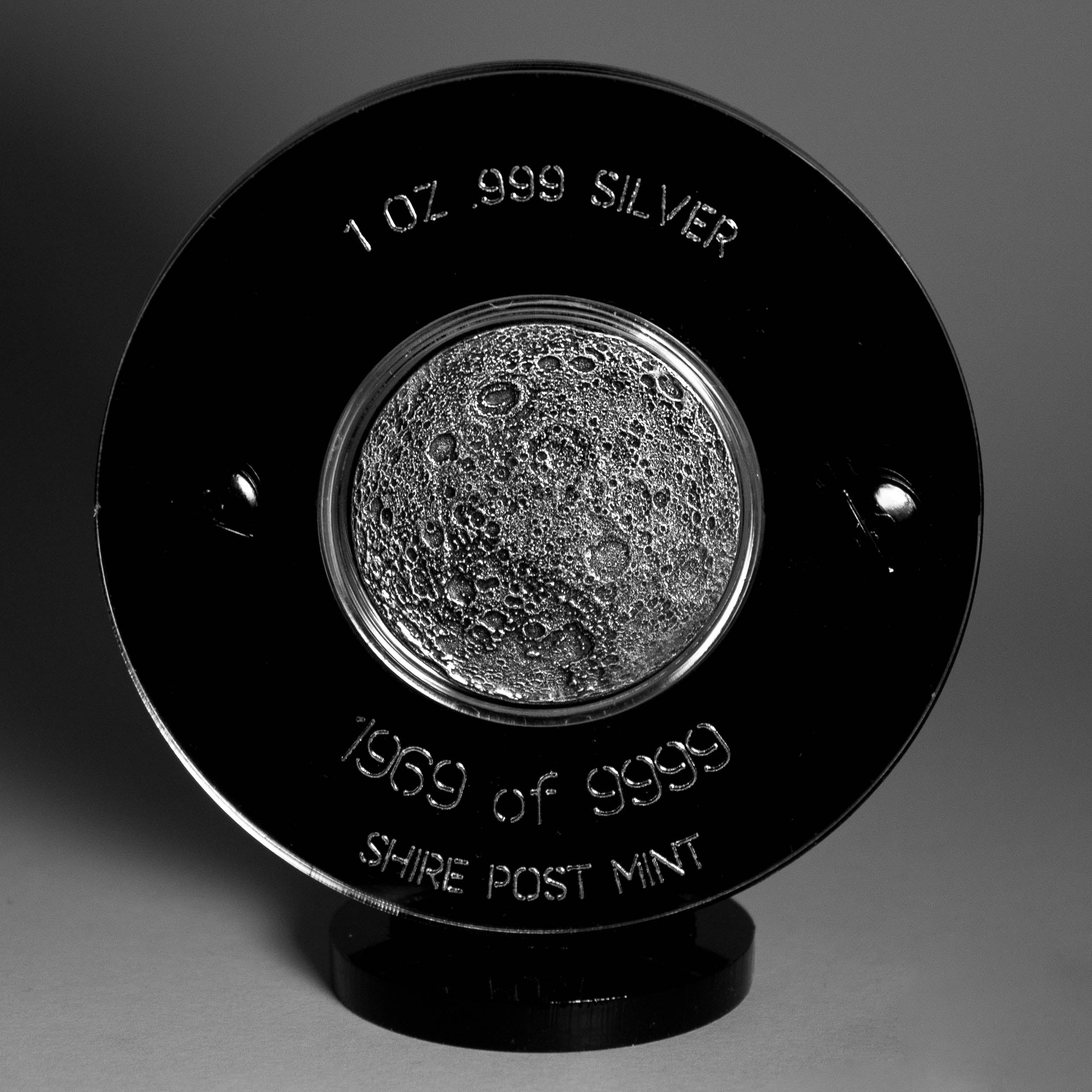 Moon Landing Silver Coin with Boot Print - Apollo 11 - 50th Anniversary 1969-2019