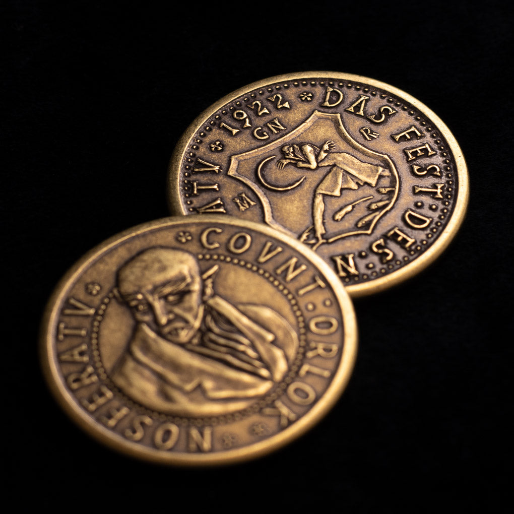 Nosferatu Count Orlok Brass Coin