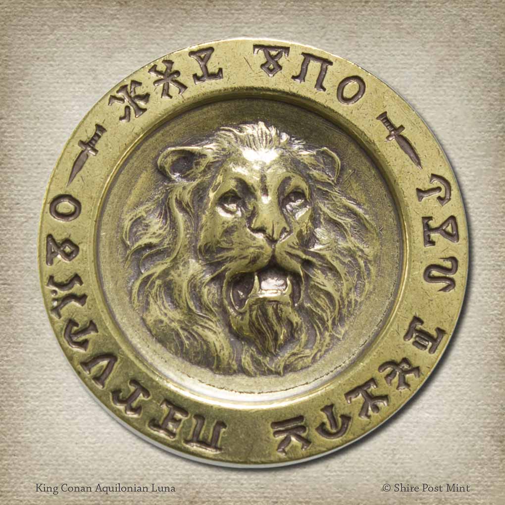 King Conan Aqualonian Coin | Felix Rasumny Lion  | Shire Post Mint Gifts