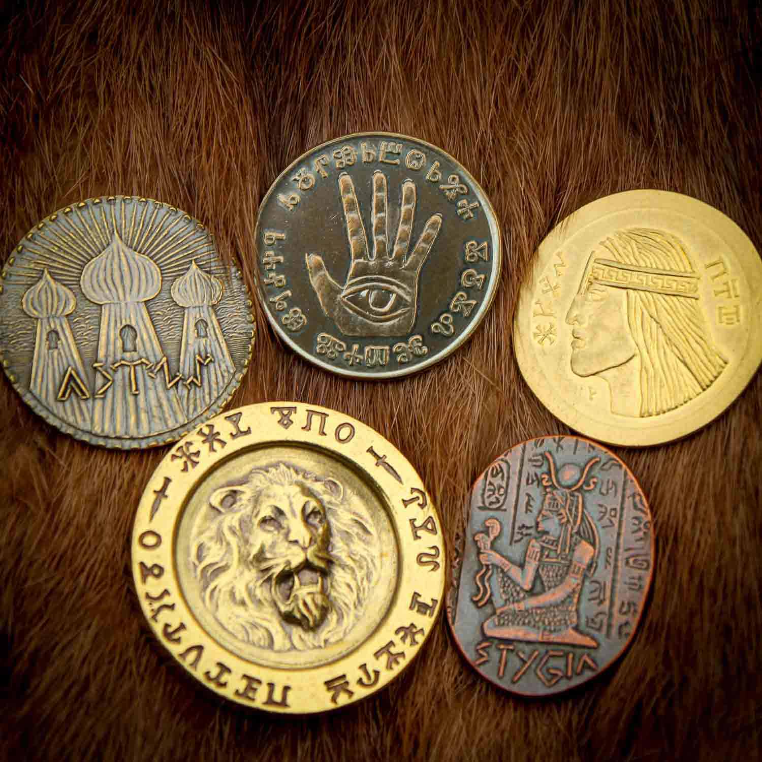 Conan Set #2 - Five Coins from the Hyborian Age | Shire Post Mint | Conan the Barbarian Stygia