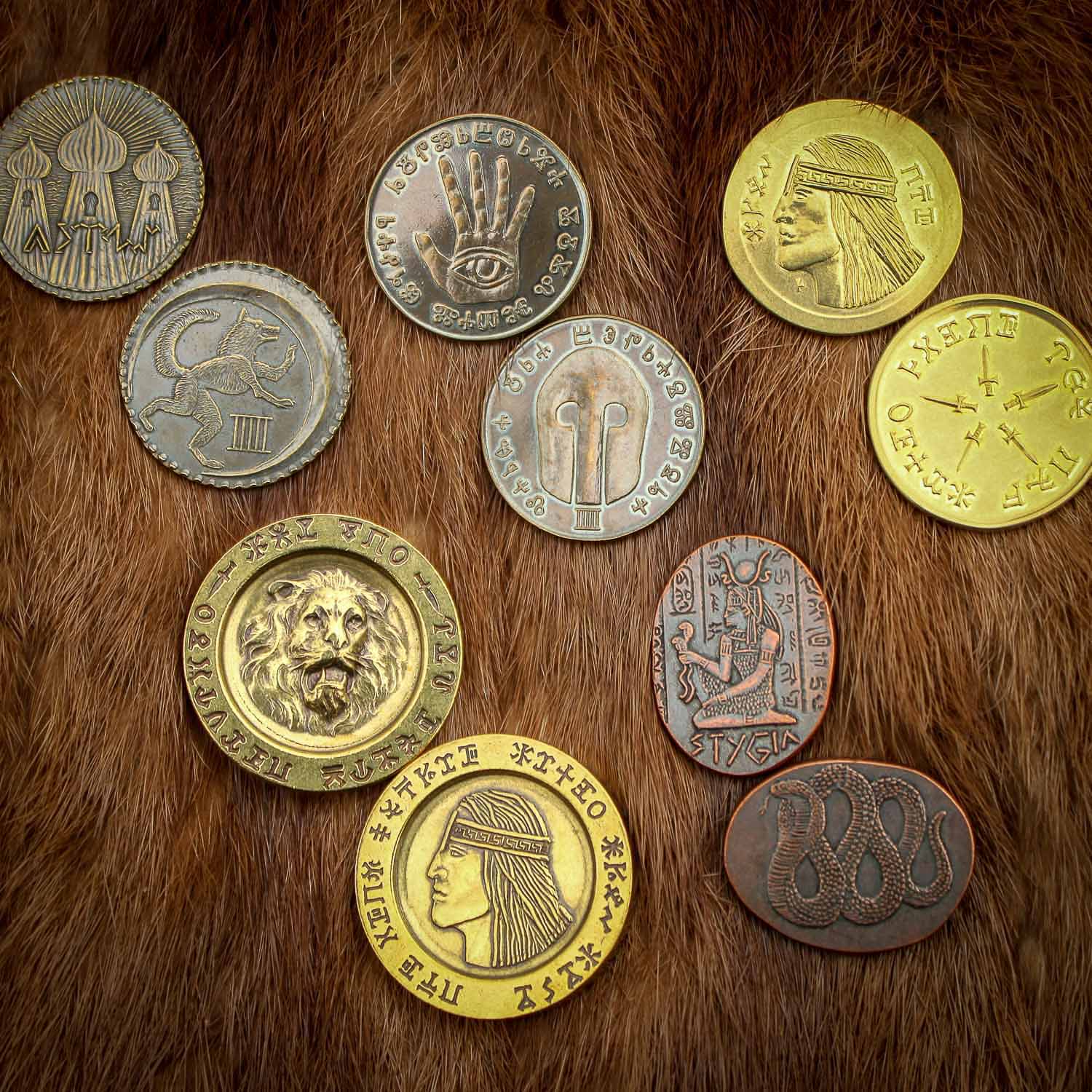 Conan Set #2 - Five Coins from the Hyborian Age | Shire Post Mint | Conan the Barbarian Stygia