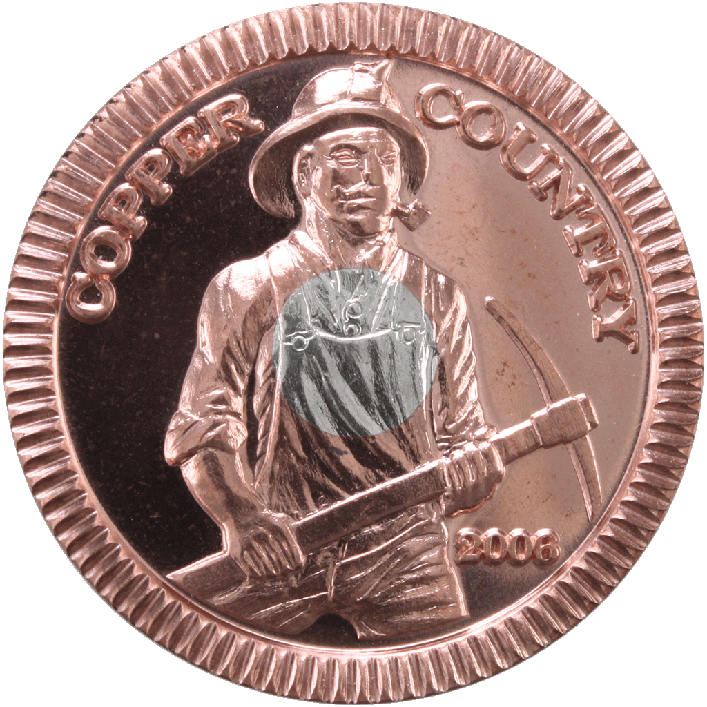 Copper Country Bi-Metal Bullion - Bullion, Shire Post Mint, 