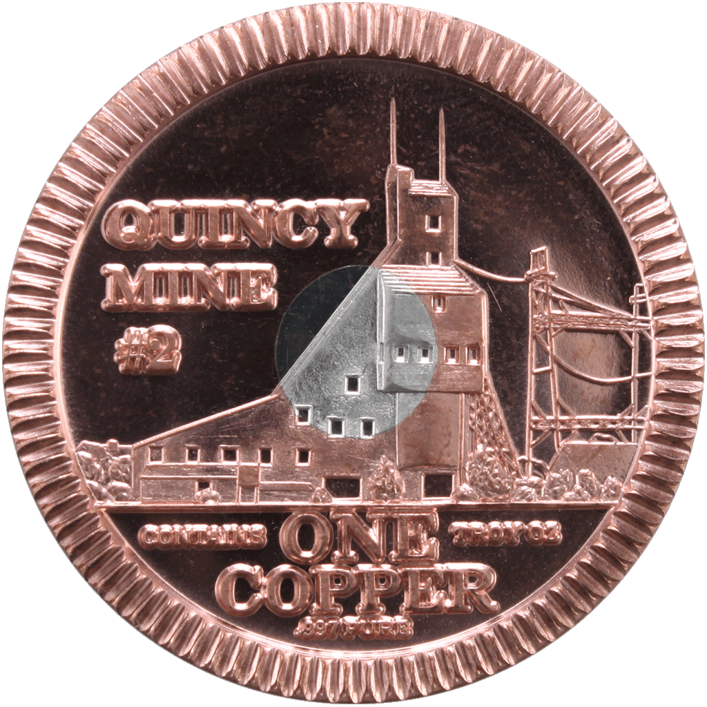 Copper Country Bi-Metal Bullion - Bullion, Shire Post Mint, 