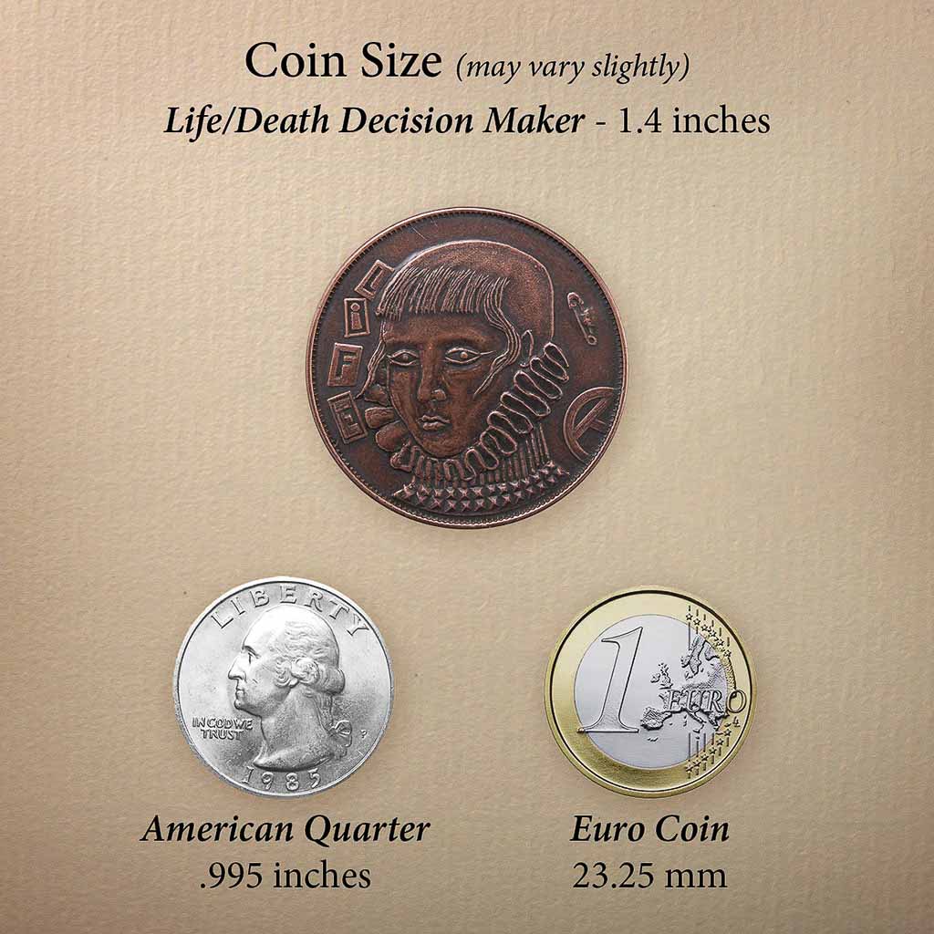 Life/Death Decision Maker Copper Coin