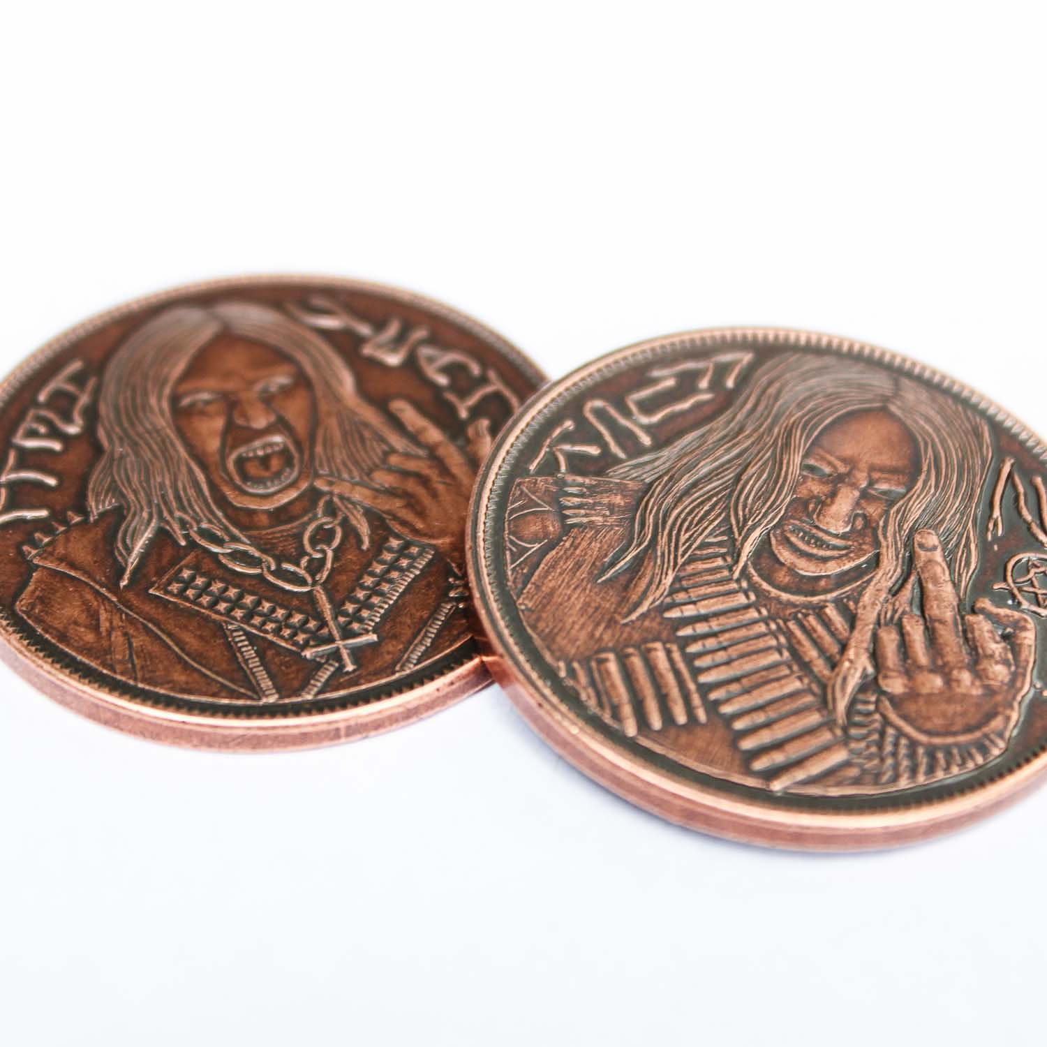 Hell Yeah F*** No Decision Maker Copper Coin | Shire Post Mint Funny Gifts