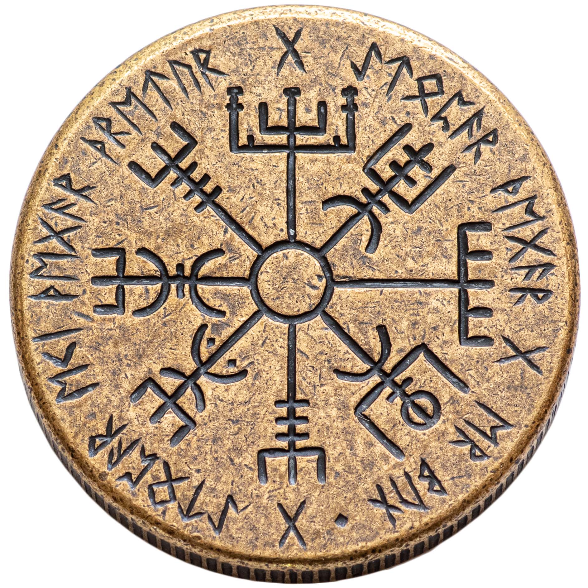 Vegvisir Wayfinder Coin - Bronze | Shire Post Mint Gifts