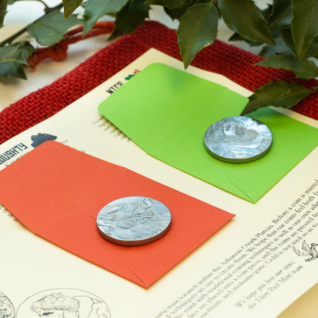 Naughty or Nice Wax Seal Coin Set | Shire Post Mint