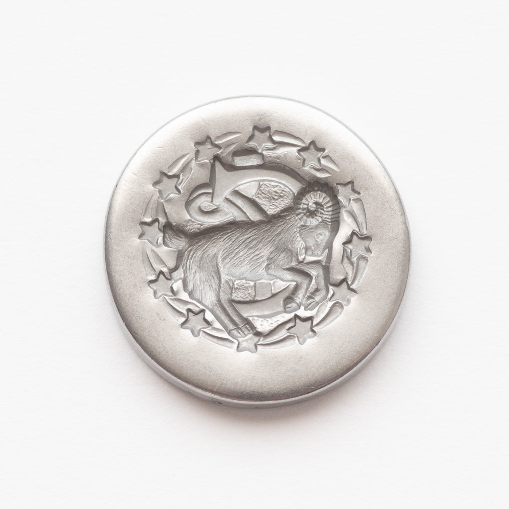 Zodiac Capricorn Wax Seal Coin