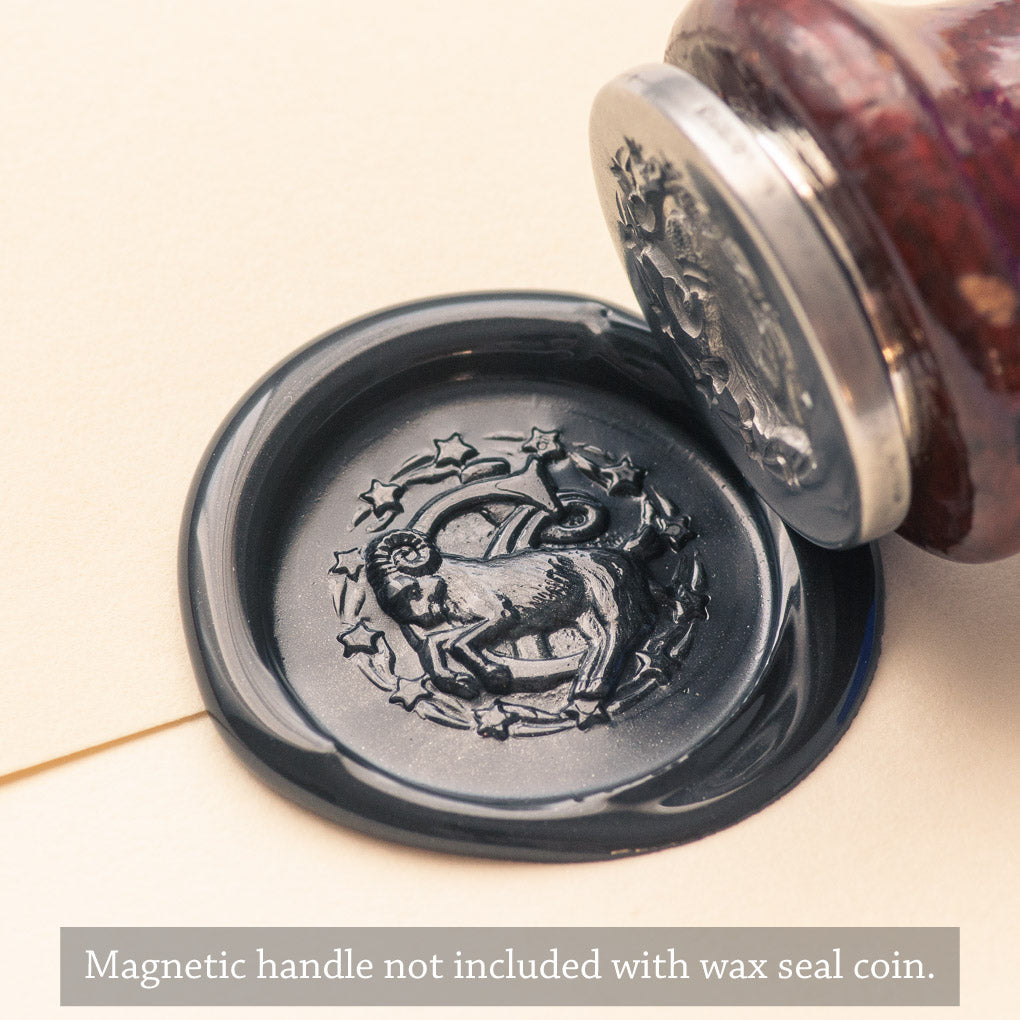 Zodiac Capricorn Wax Seal Coin