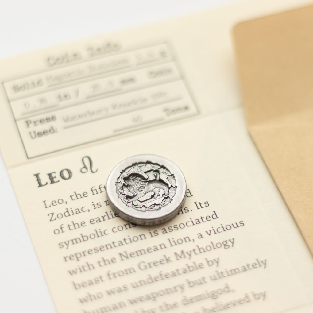 Zodiac Leo Wax Seal Coin | Shire Post Mint