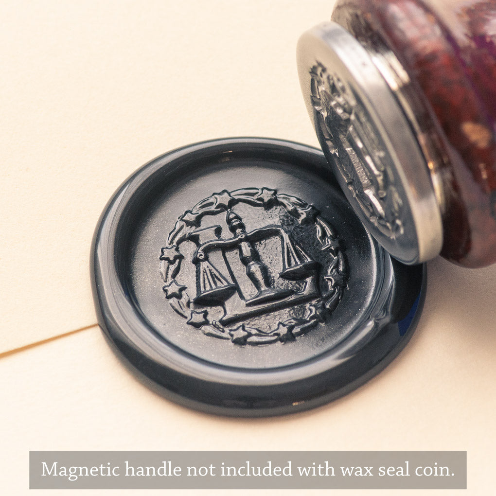 Zodiac Libra Wax Seal Coin | Shire Post Mint