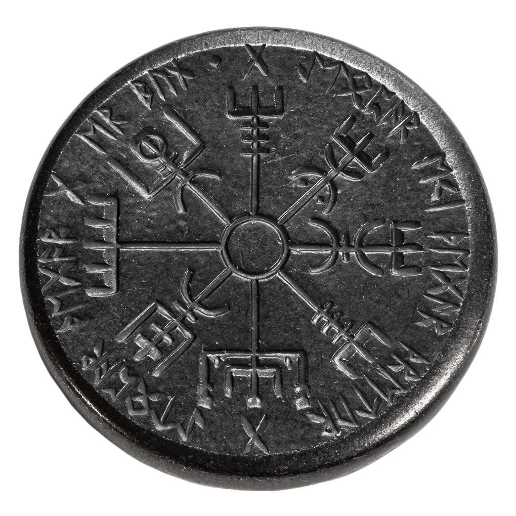 Norse Dual Stave in Iron, Vegvisir and Helm of Awe | Shire Post Mint