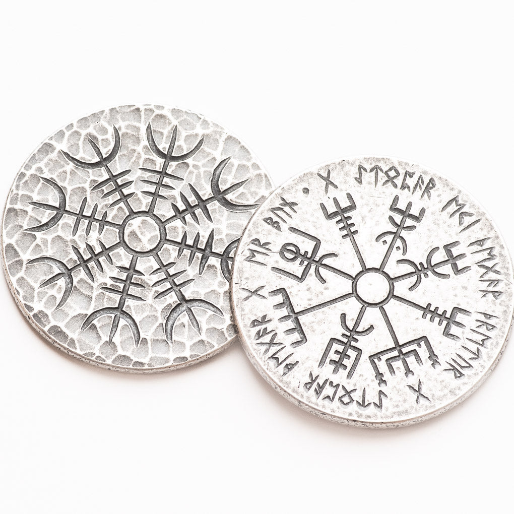 Norse Dual Stave - .999 Fine Silver Coin - Aegishjalmur Vegvisir | Shire Post Mint