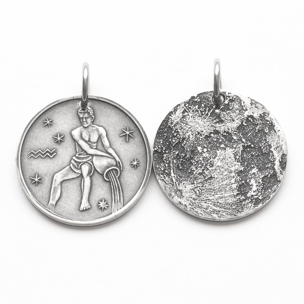 URONE Collana Acquario In Argento Sterling 925 – Ciondolo Zodiacale Con Catena – Regalo Per Donne E Uomini – Confezione Regalo